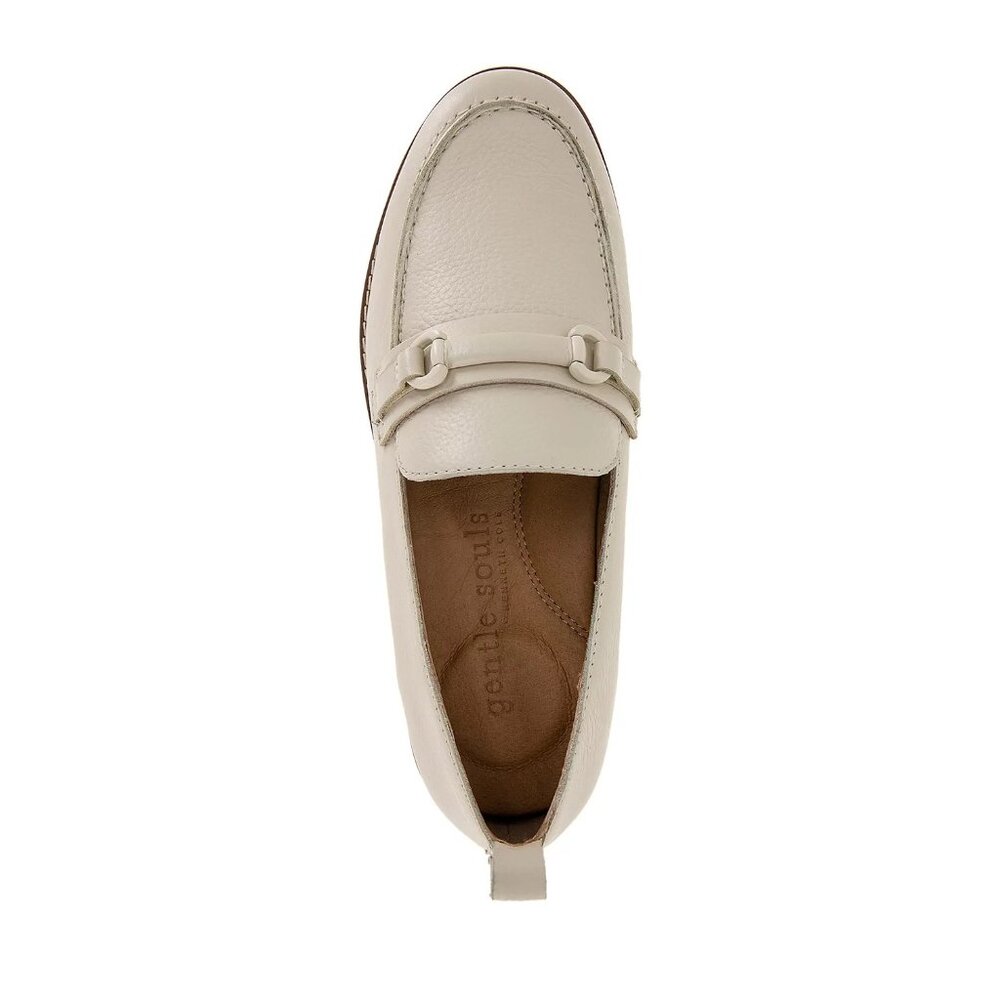 Gentle Souls Womens Eugene Slip On Loafer Flats Stone 6 MSRP $219 - Picture 4 of 5